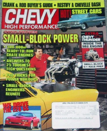 CHEVY HIGH PERFORMANCE 1996 APR - '61 F.I. VETTE
